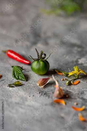 Green tomatoes photo