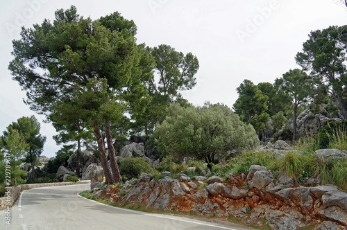 Spanien Mittelmeer Mallorca Strand Panorama Küste Steilküste Klippen Berge 