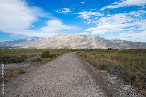 Dirt Road in Cuatro Cienegas Nature Reserve, Chihuanhuan desert, Coahuila State, Mexico photo