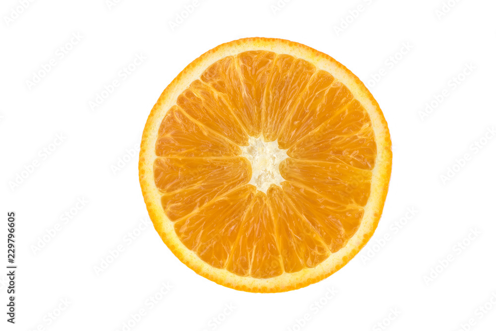 orange slice isolated on white background orange slice isolated on white background