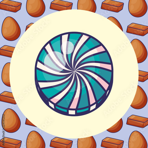 round candy design