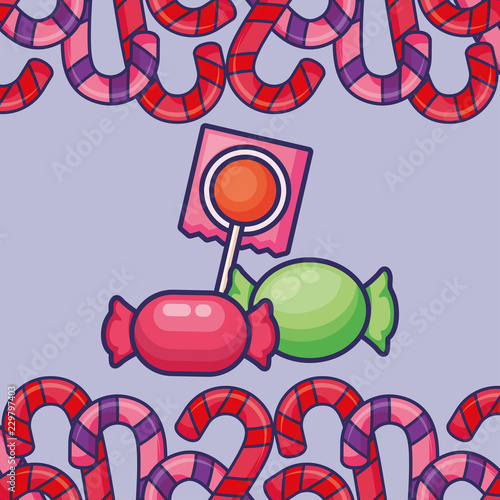 sweet candies design