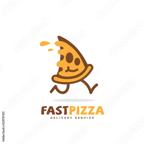 Fast pizza logo