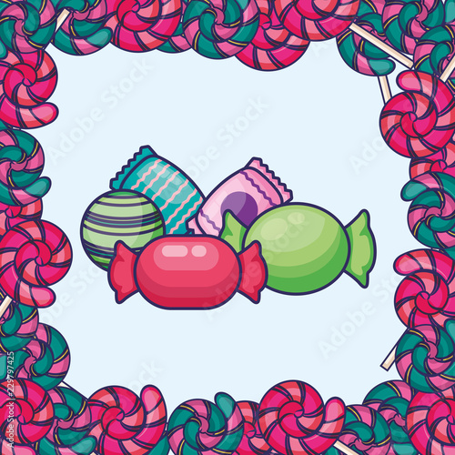 sweet candies design