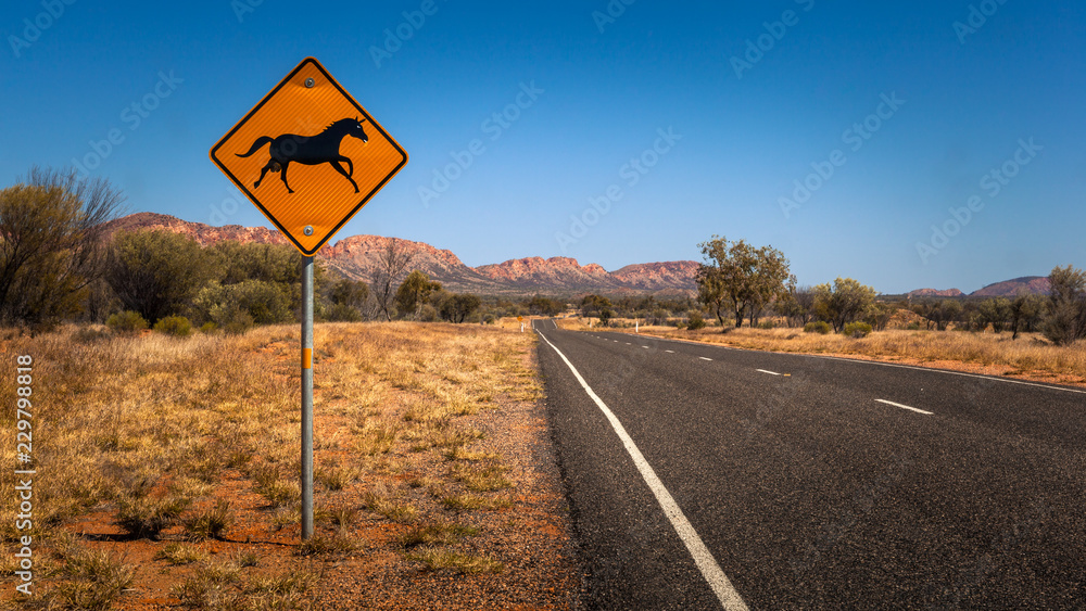 Horse warning signal, Northern Territory, Australia
