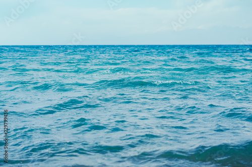 sea surface summer wave background. Natural tropical water Paradise. Cube nature relax.