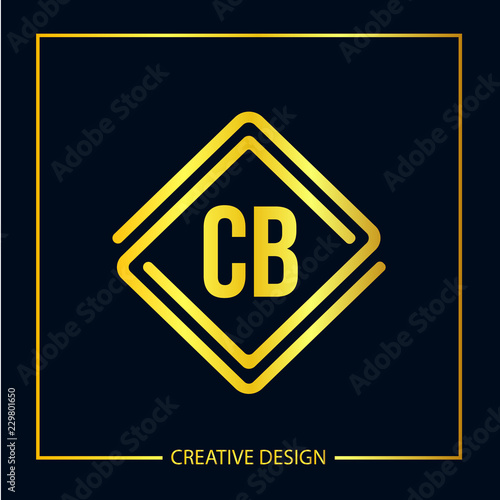 Initial Letter CB Logo Template Design