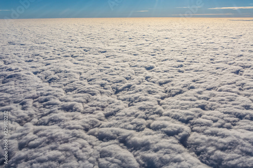 above the clouds - endless view of clouds covering the earth  © Mario Hagen