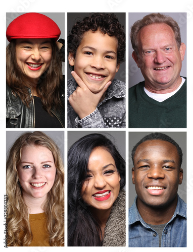 Portraits of different people