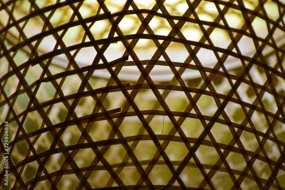 Naklejka premium Close up yellow lamp at night.