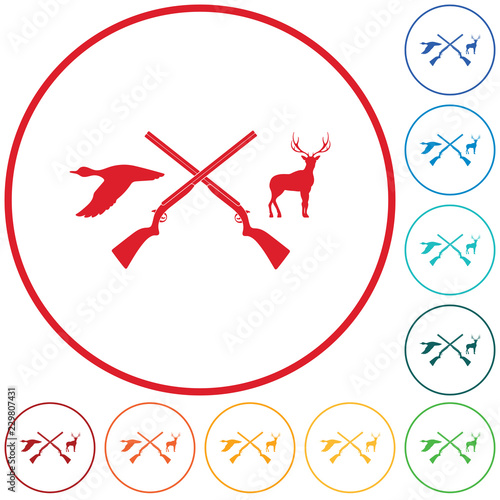 Hunting club logo icon