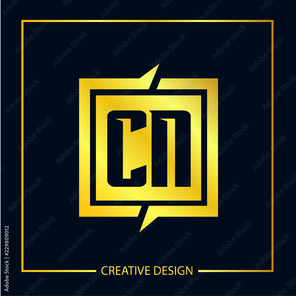 Initial Letter CN Logo Template Design Initial Letter CN Logo Template Design