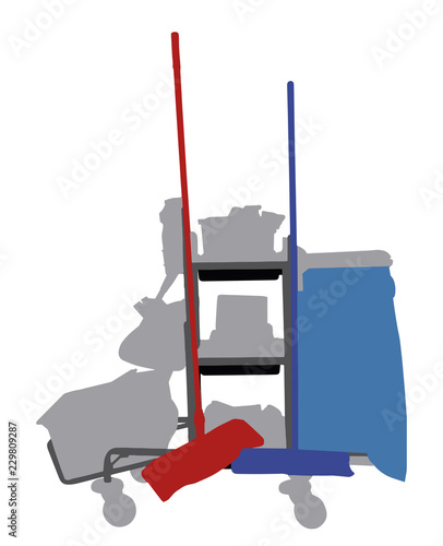 Illustration Of Various Cleaning Equipment