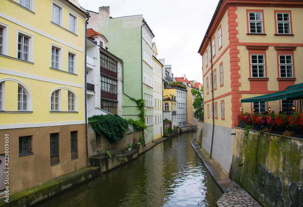 The Certovka River in Prague