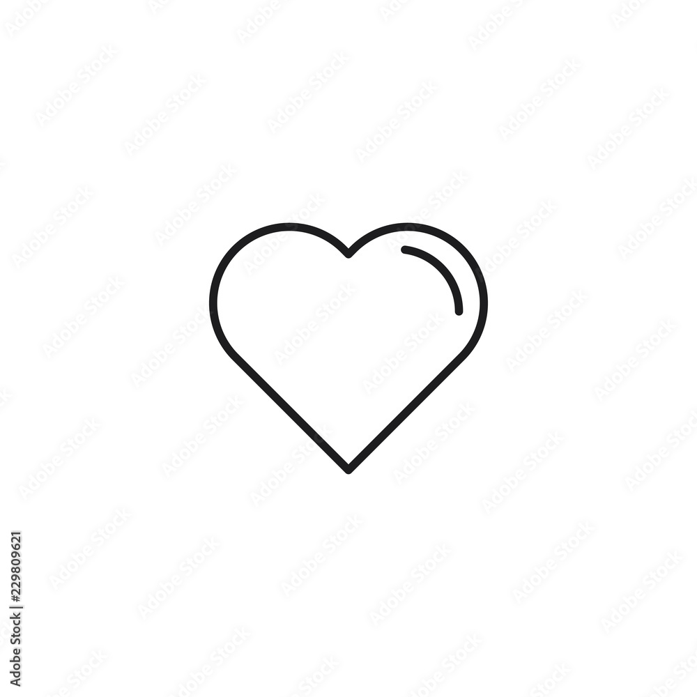 add to favorite line icon on white background add to favorite line icon on white background