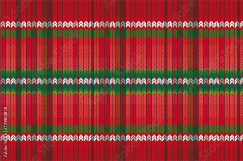 Knitted background / Christmas pattern /Vector illustration