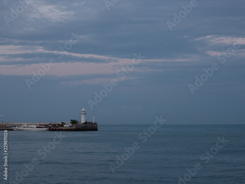 Lighthouse in the sea © Valeriy