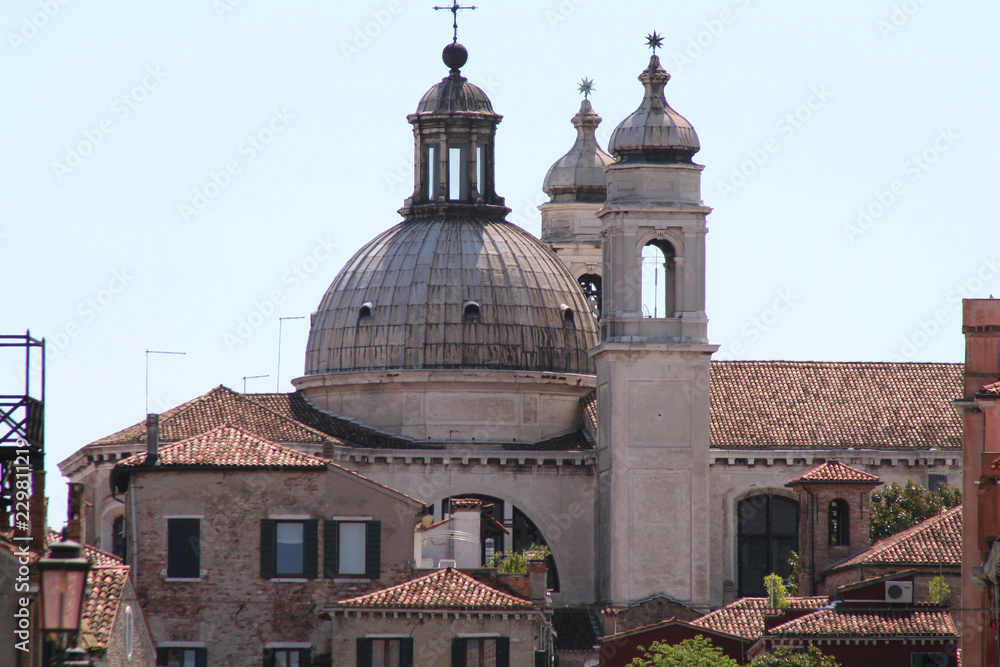 Venice, church and rooftop view