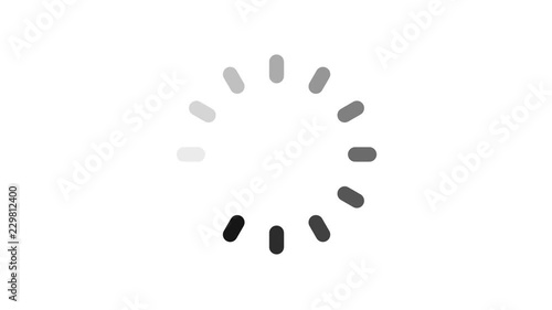 Loading circle icon on white background - animation