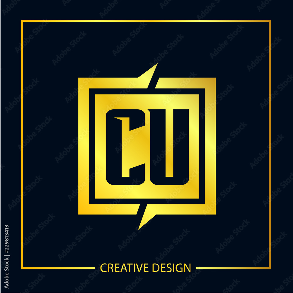 Initial Letter CU Logo Template Design Initial Letter CU Logo Template Design