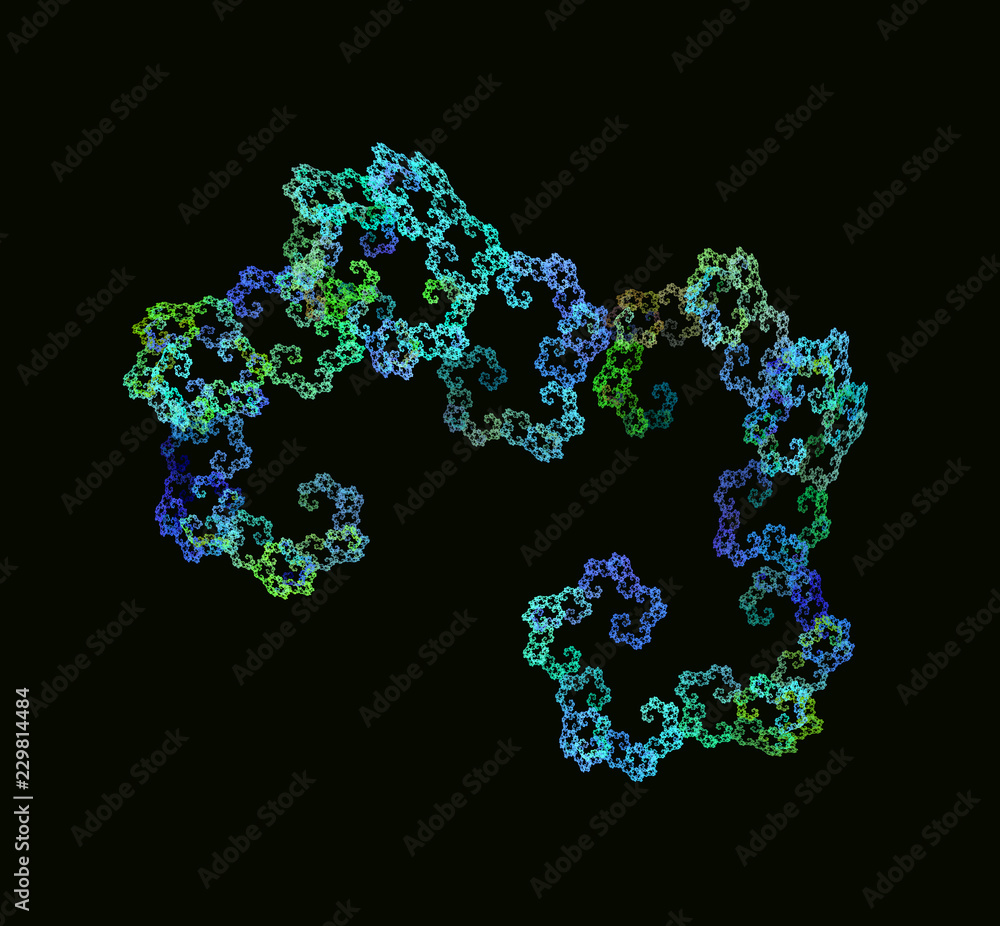 Green blue abstract fractal. Fantasy fractal texture. Digital art. 3D rendering. Computer generated image. Green blue abstract fractal. Fantasy fractal texture. Digital art. 3D rendering. Computer generated image.