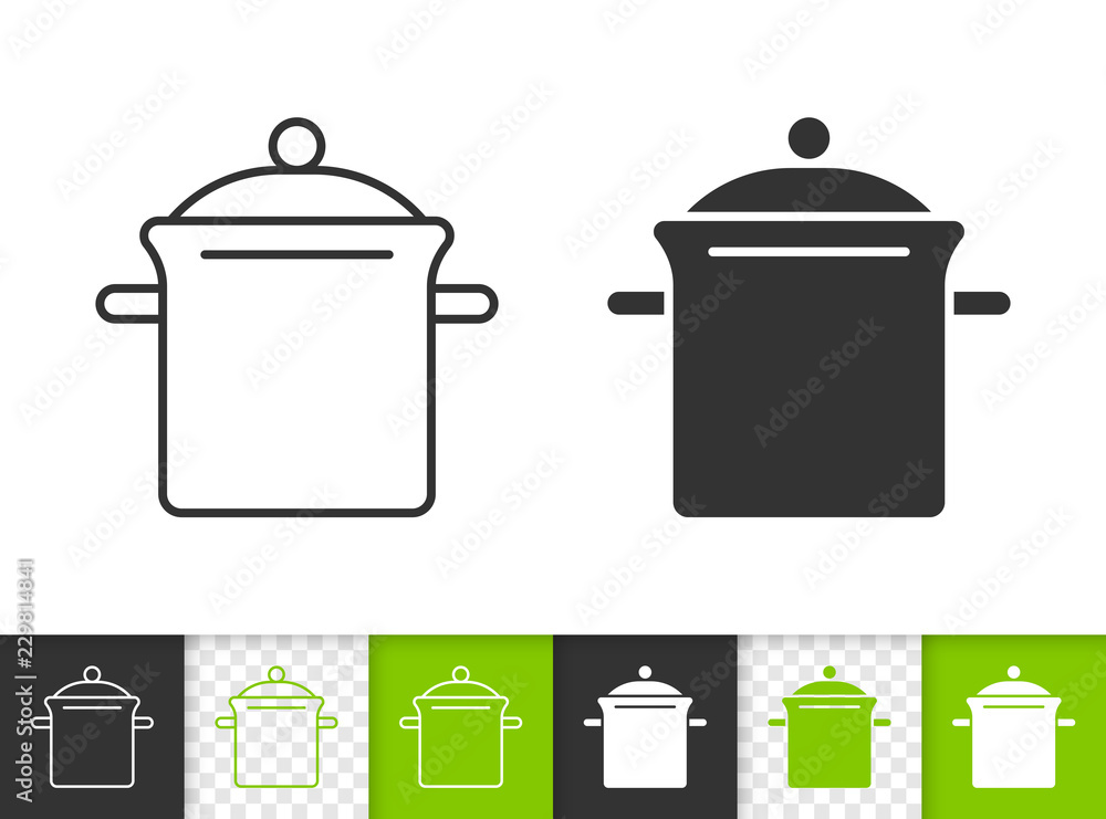 Pan simple black line vector icon Pan simple black line vector icon