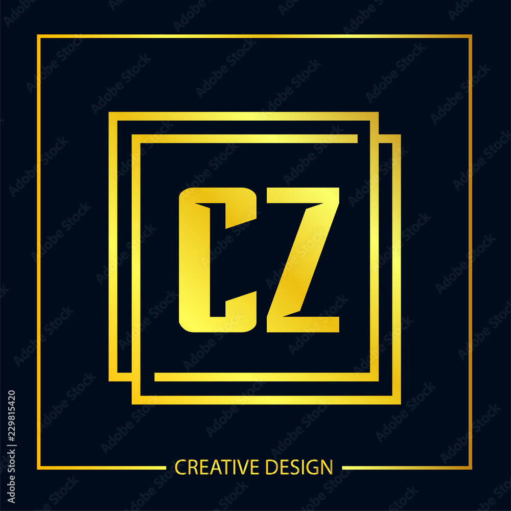 Initial Letter CZ Logo Template Design Initial Letter CZ Logo Template Design