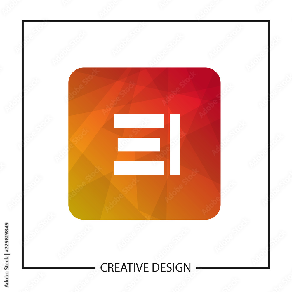 Initial Letter EI Logo Template Design Initial Letter EI Logo Template Design