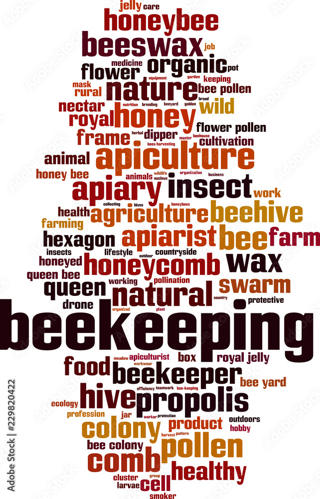 Beekeeping word cloud Beekeeping word cloud