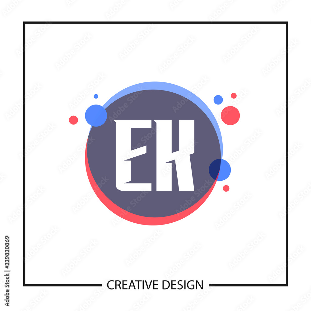 Initial Letter EK Logo Template Design Initial Letter EK Logo Template Design