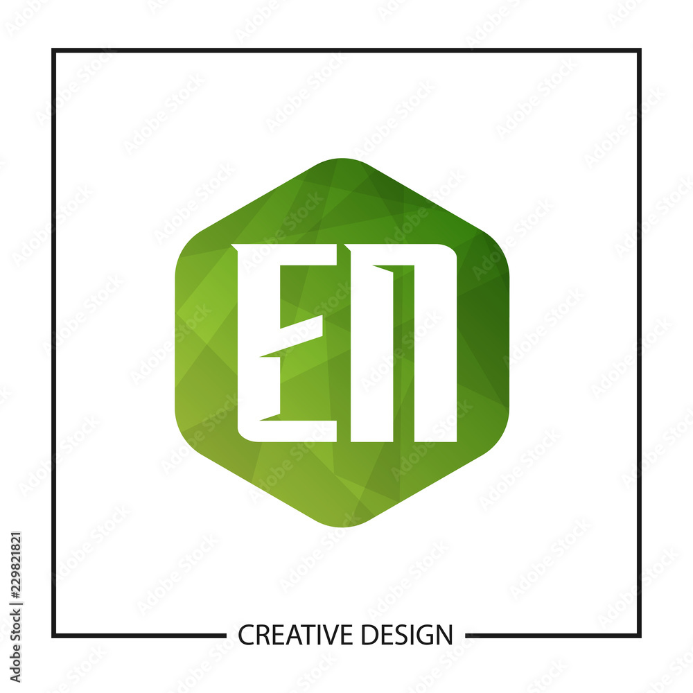 Initial Letter EN Logo Template Design Initial Letter EN Logo Template Design