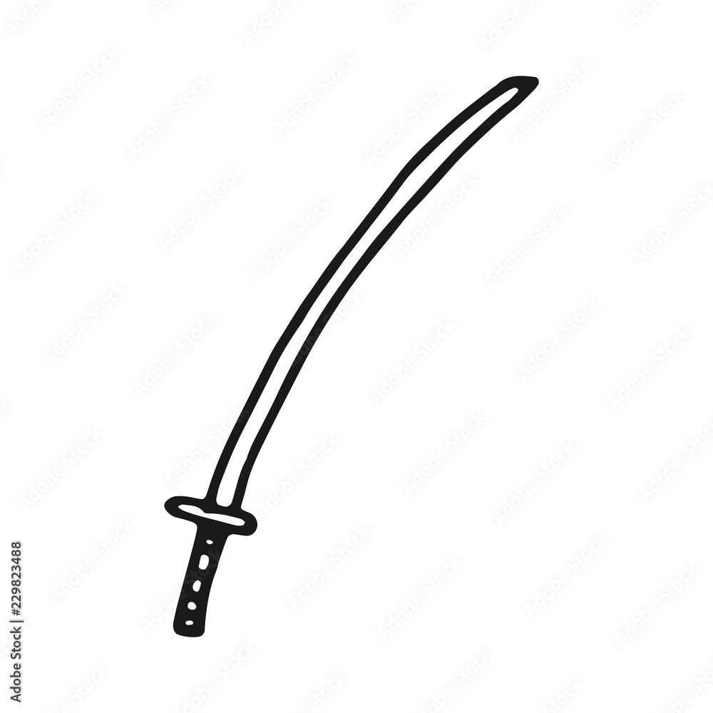 big sword combat weapon icon. sketch isolated big sword combat weapon icon. sketch isolated