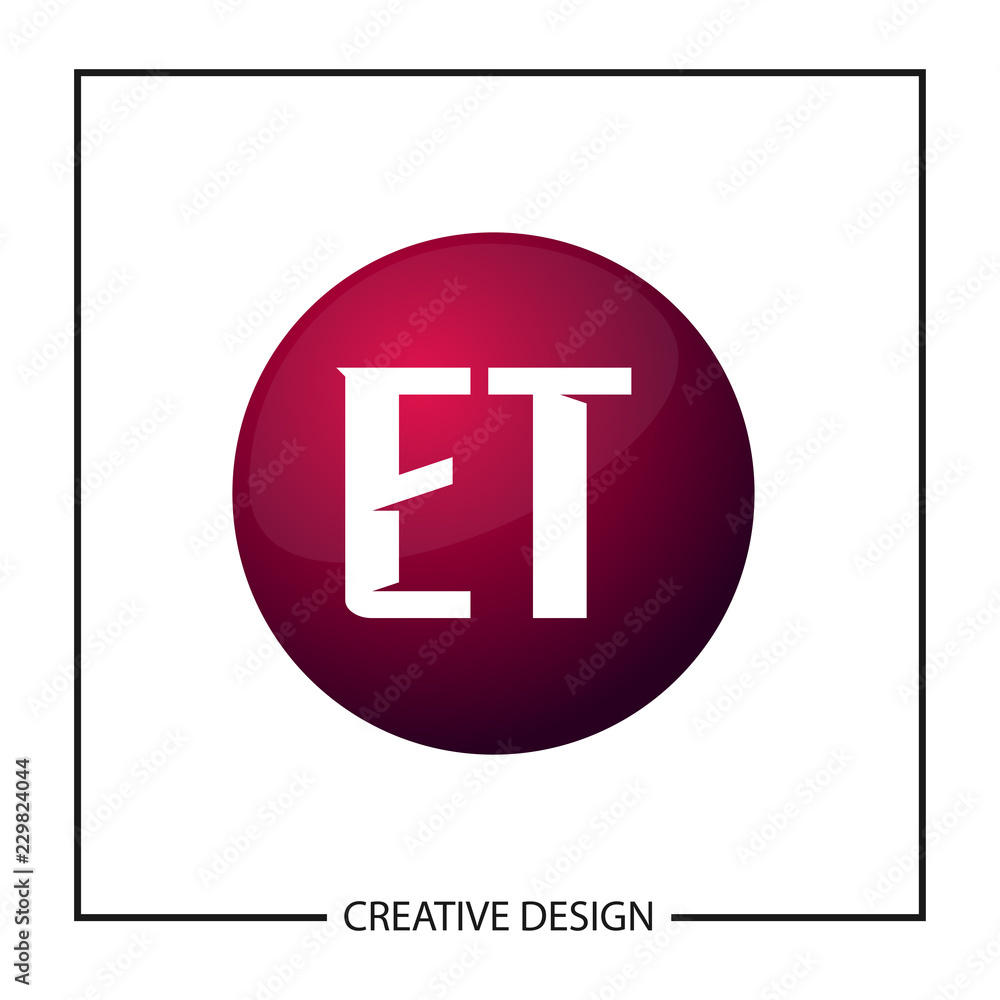 Initial Letter ET Logo Template Design Initial Letter ET Logo Template Design