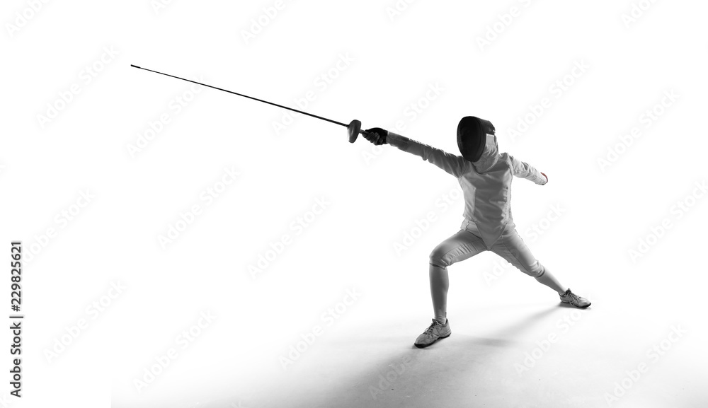 Fencing isolated on white Fencing isolated on white