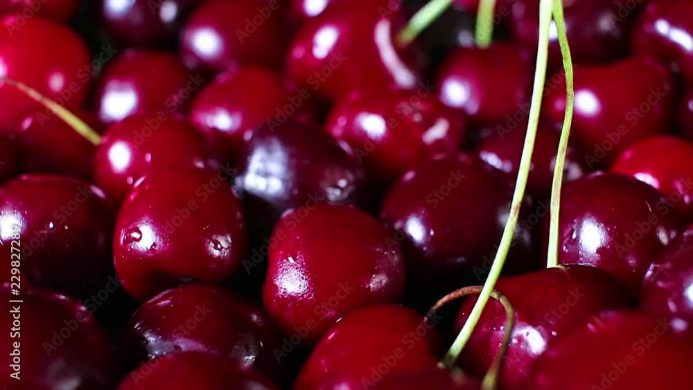 Dark red sweet cherry cherries summer fruit