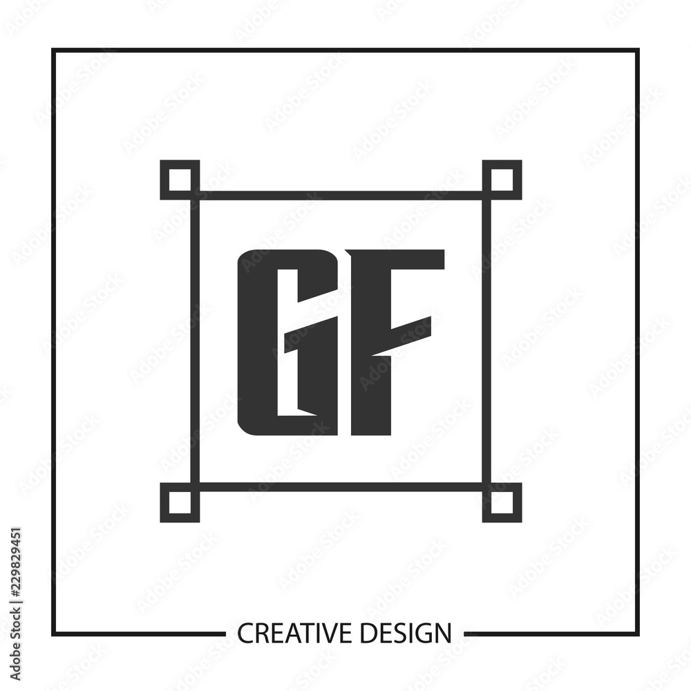 Initial Letter GF Logo Template Design Initial Letter GF Logo Template Design