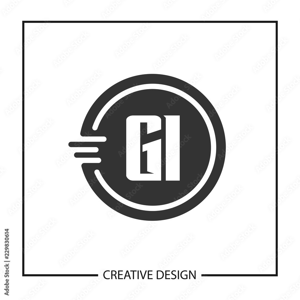 Initial Letter GI Logo Template Design Initial Letter GI Logo Template Design