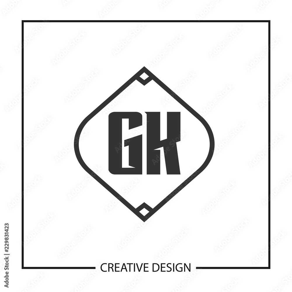 Initial Letter GK Logo Template Design Initial Letter GK Logo Template Design