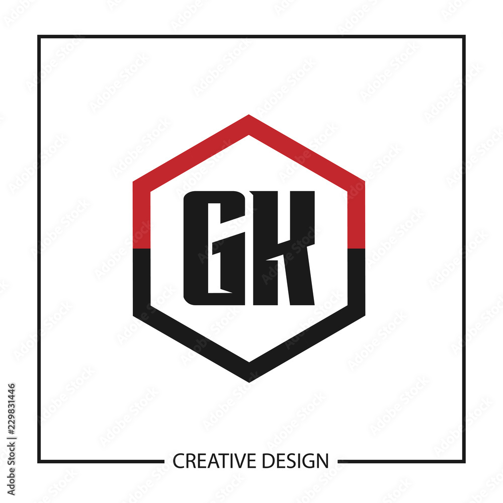 Initial Letter GK Logo Template Design Initial Letter GK Logo Template Design