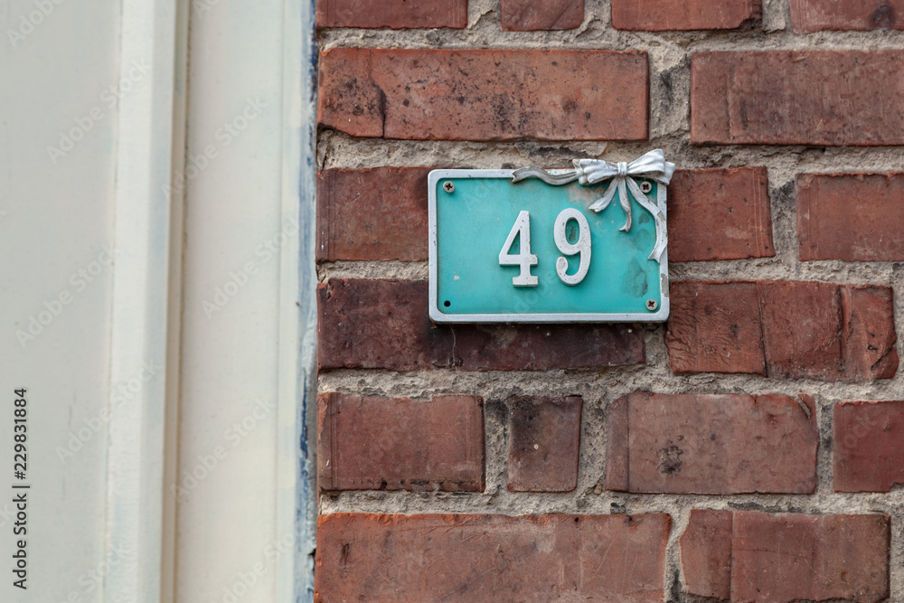 House numbers from France, Belguim, Sweden, Denmark, Finland and St Petersburg