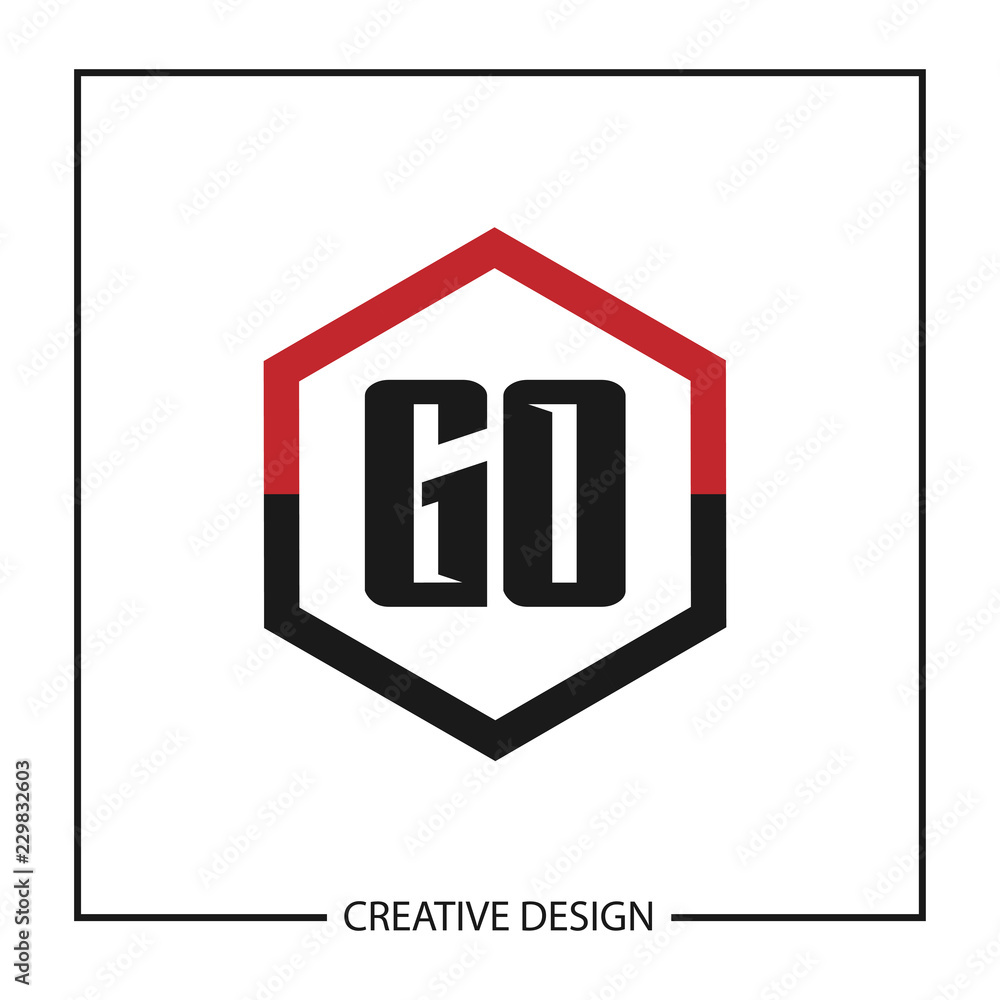 Initial Letter GO Logo Template Design Initial Letter GO Logo Template Design