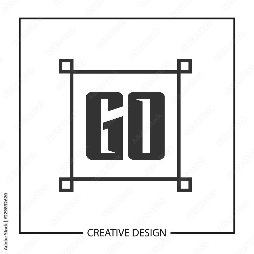 Initial Letter GO Logo Template Design Initial Letter GO Logo Template Design