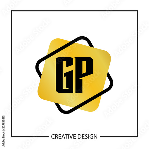 Initial Letter GP Logo Template Design