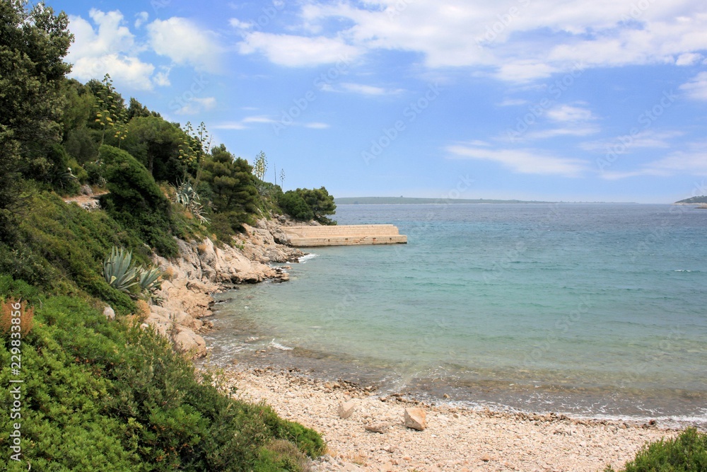 sea in Valdarke, island Losinj, Croatia sea in Valdarke, island Losinj, Croatia