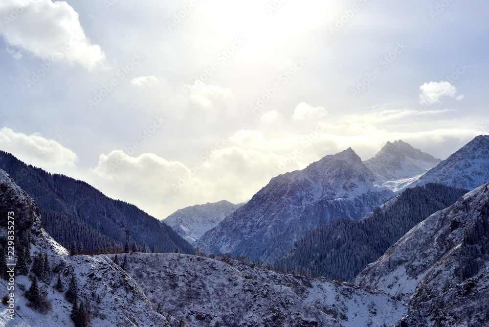 Issyk river, Almaty, Kazakhstan