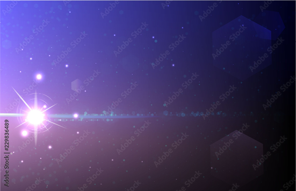 Obraz premium Cosmos big bang realistic vector illustration. Milckyway , stars , space background for web or print.