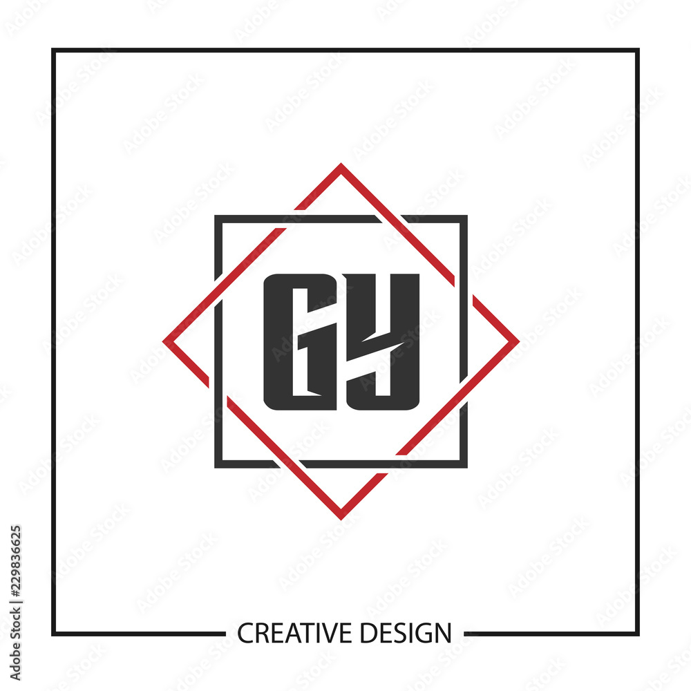 Initial Letter GY Logo Template Design Initial Letter GY Logo Template Design