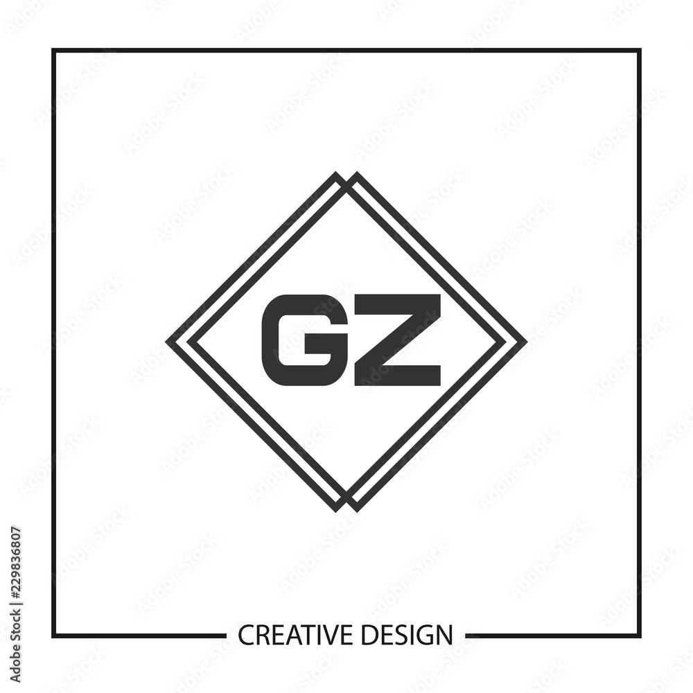 Initial Letter GZ Logo Template Design Initial Letter GZ Logo Template Design