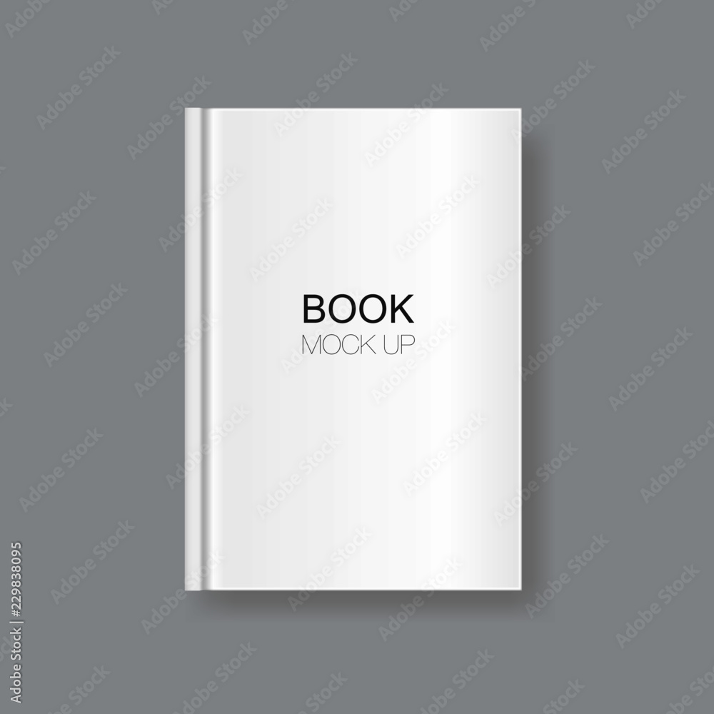 Realistic front blank hardcover book. Stock Vector by ©tashaleks 77270420