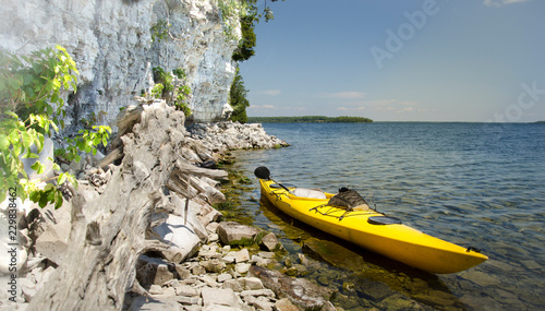 Kayaking Lake Kagawong Manitoulin Island